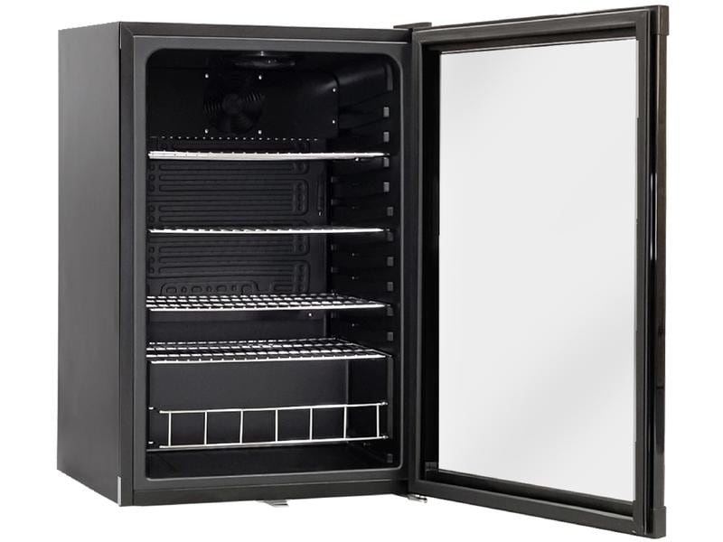 Kibernetik Gewerbekühlschrank GK130L01 Rechts (wechselbar) Kühlschrank, Freistehend, Schwarz