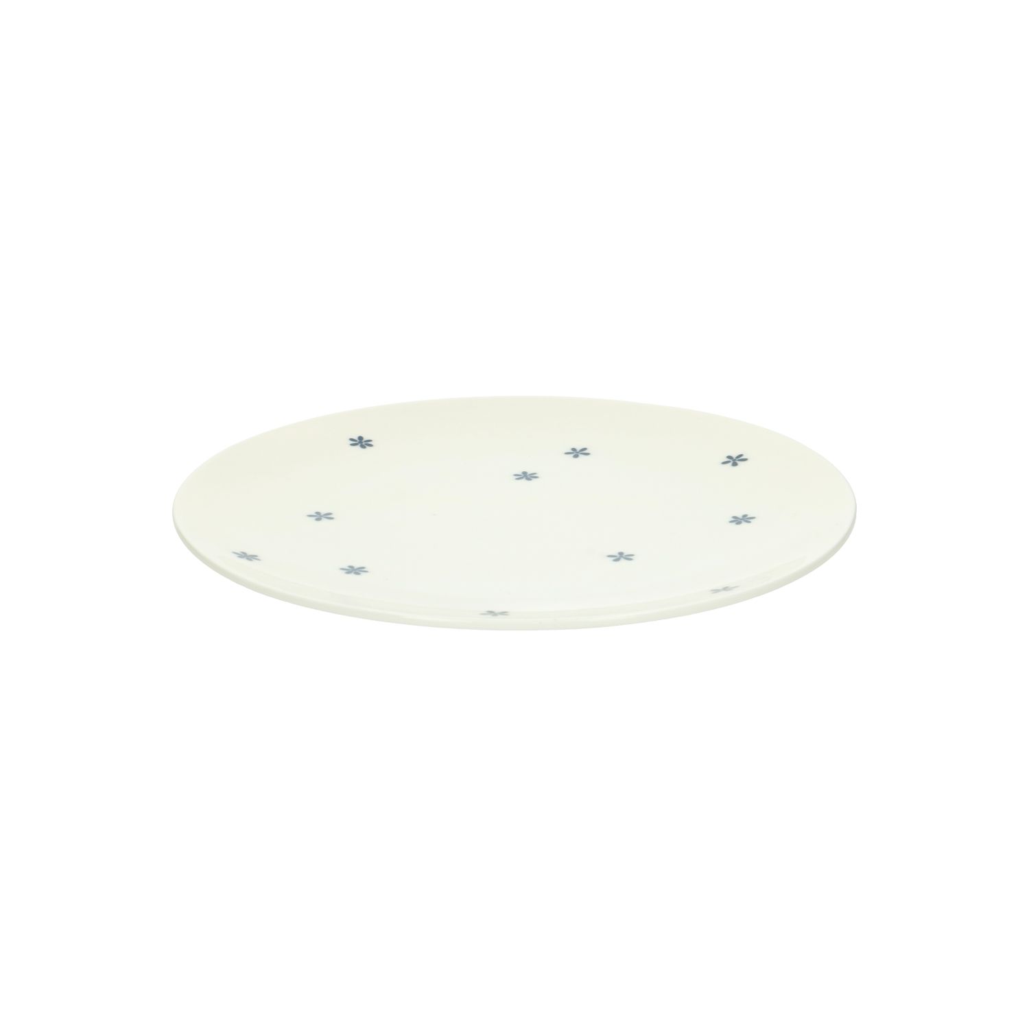 Ontbijtbord met bloemetjes, organisch, porselein, Ø 20 cm