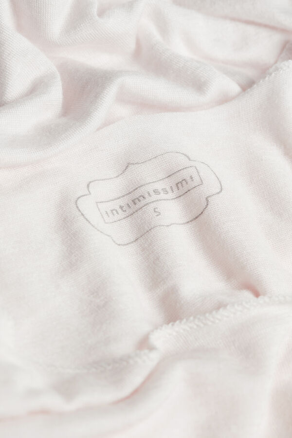 Body ultraleve de manga comprida em modal e cashmere