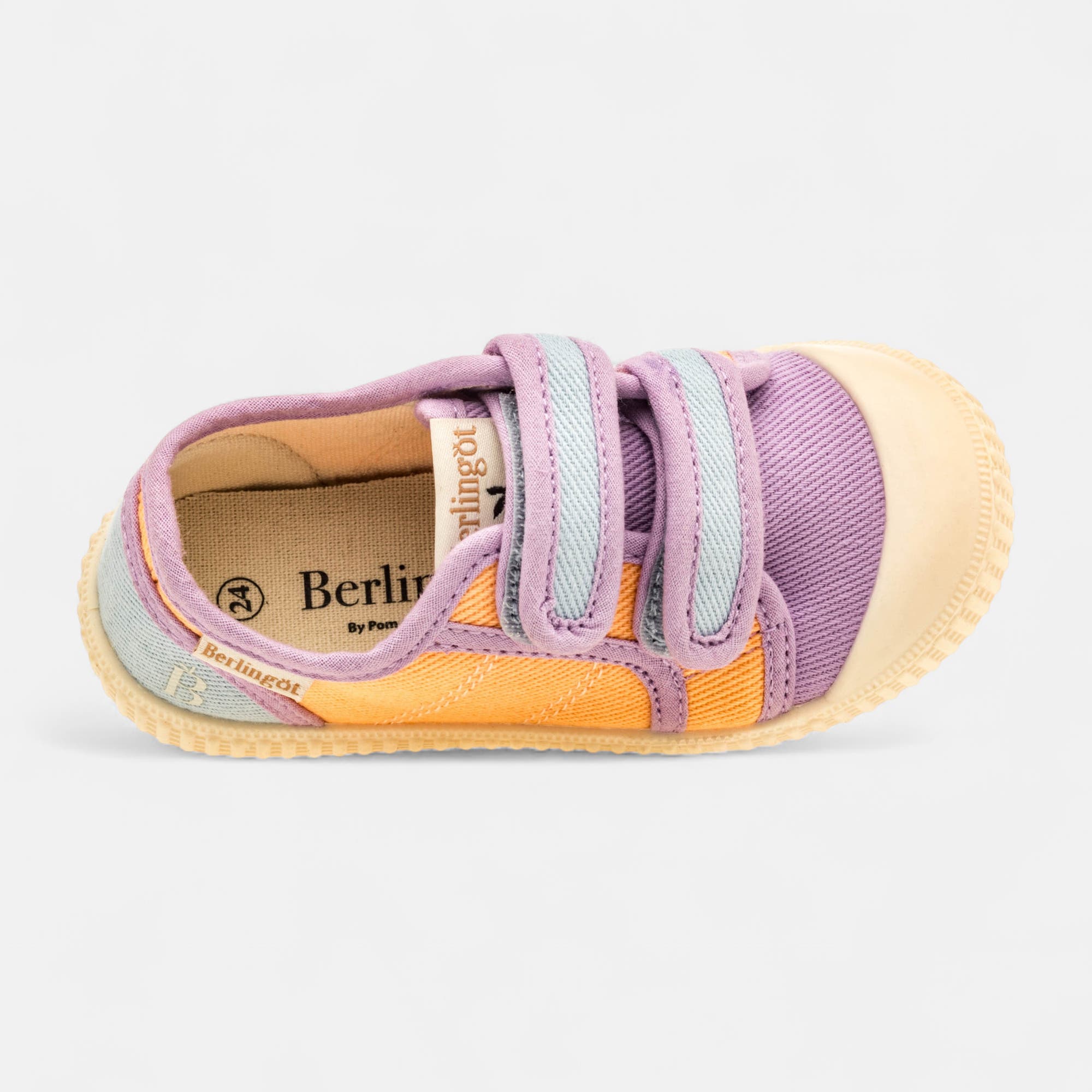 Baskets en toile Fille orange