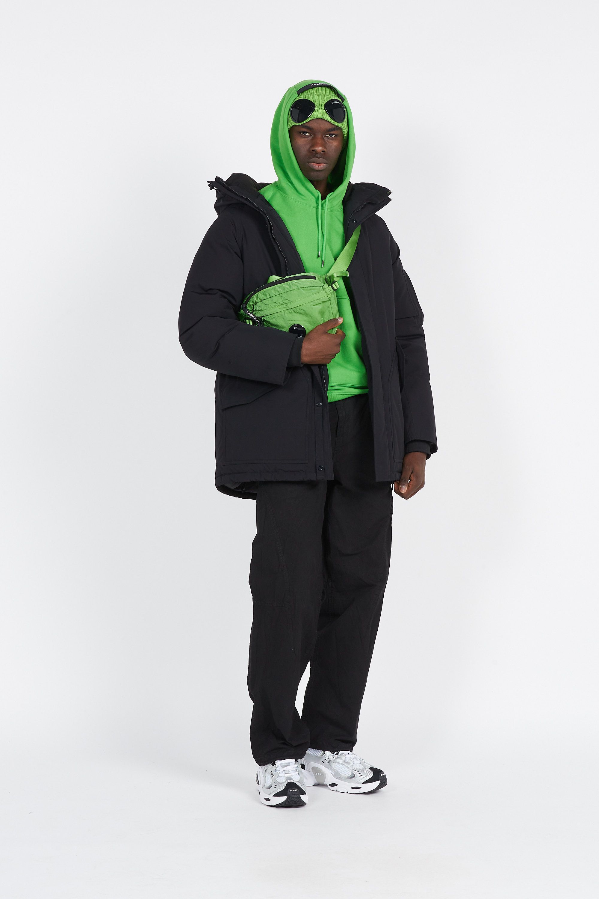C.P. COMPANY Sac banane NYLON B CROSSBODY PACK Vert