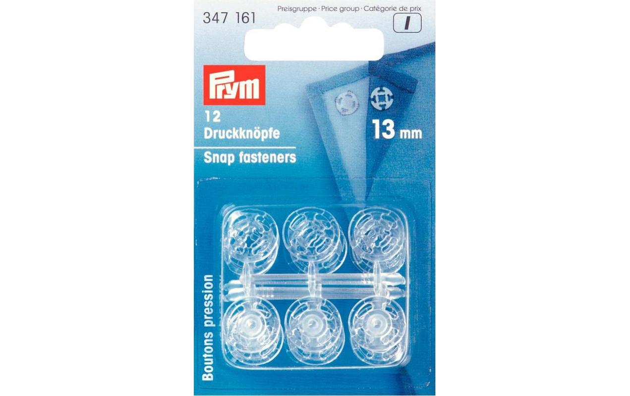 Druckknöpfe Transparent, 13 mmAnnähdruckknöpfe für Bekleidung und Accessoires