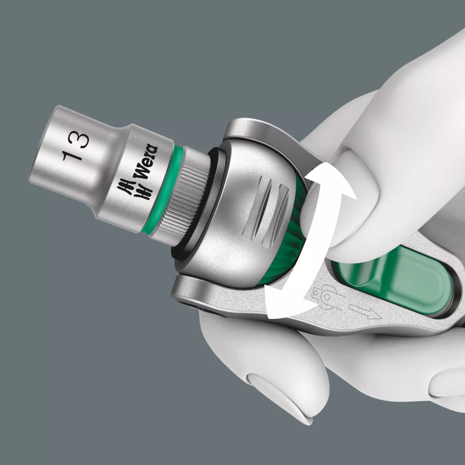 Wera 8100SA6 8100 SA 6 Zyklop 28-delige Dopsleutelset - 1/4''