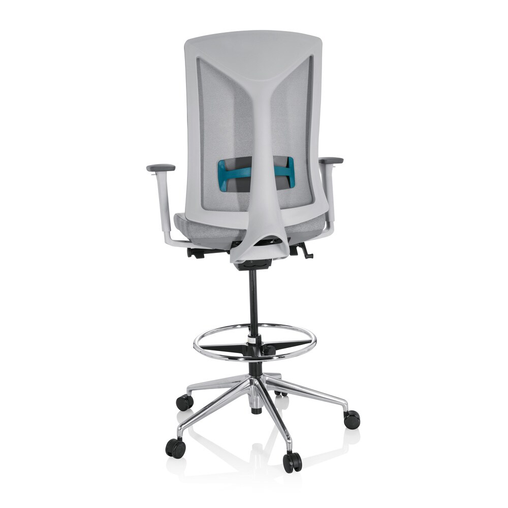 Counterstuhl HALIFAX WORK Stoff/Netzstoff mit Armlehnen (höhenverstellbar) hjh OFFICE
