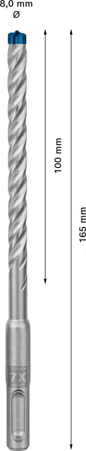 Bosch 2608900088 EXPERT Hamerboor SDS plus-7X - 8x100x165mm