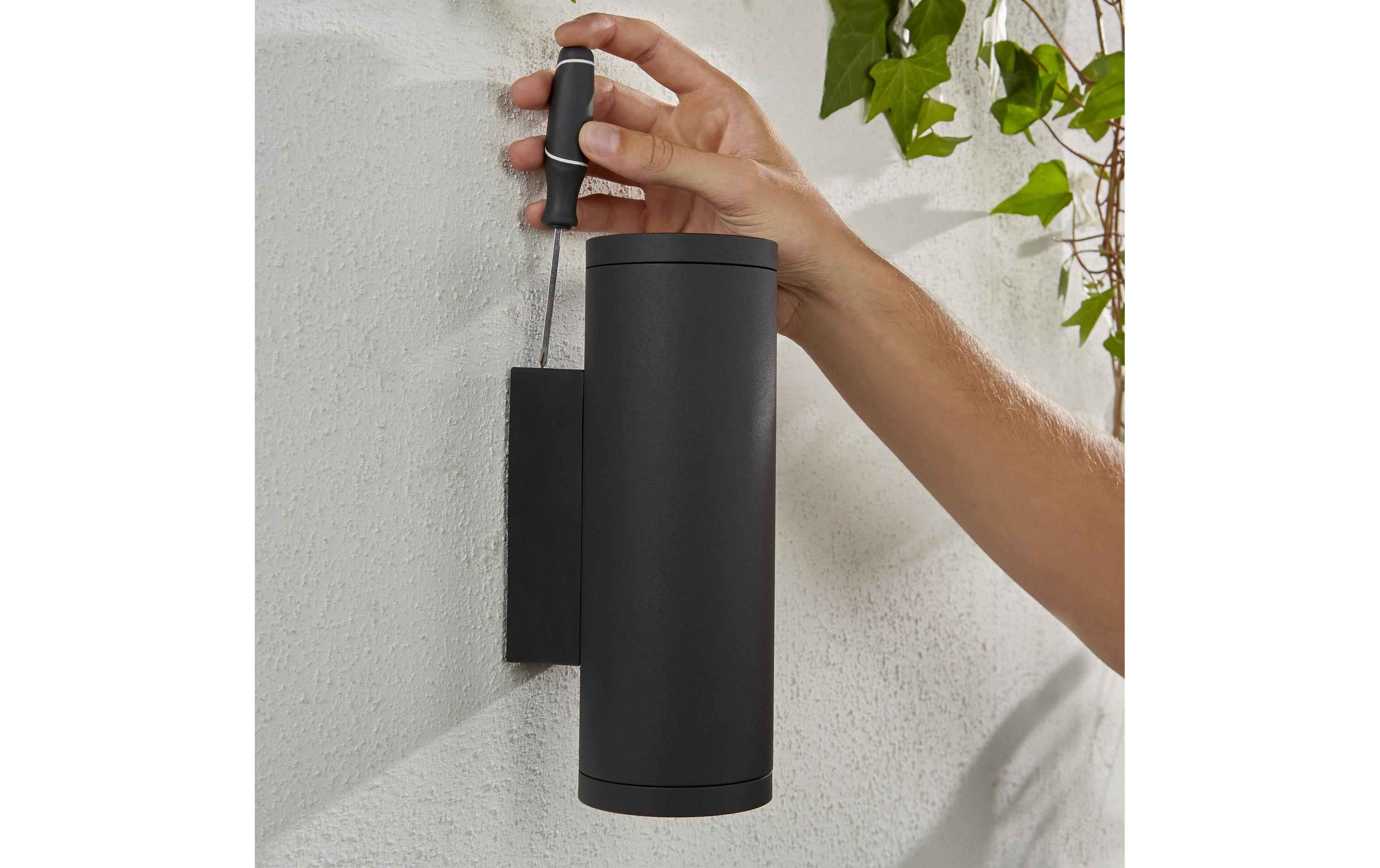 White & Color Ambiance Outdoor Appear Wandleuchte Schwarz<br>Aussenleuchte Appear Hue WACA EU