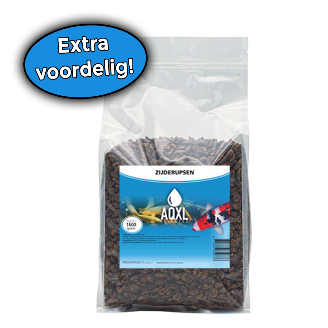 AQXL Selected Zijderupsen visvoer 10mm 1,6kg