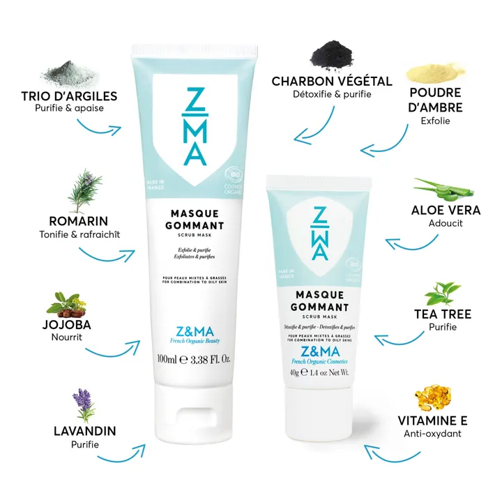 Z&MA Masque gommant - 40 g