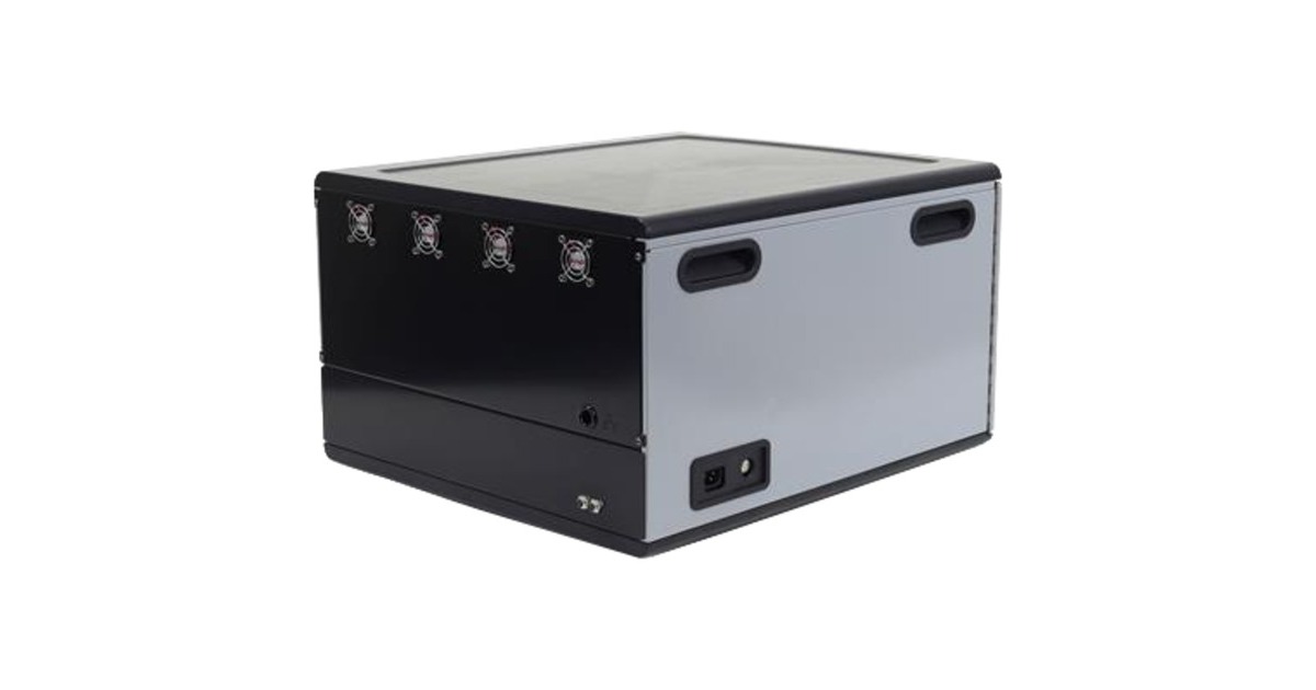 ErgotronZip12 Charging Desktop Cabinet  (Zwart/zilver)