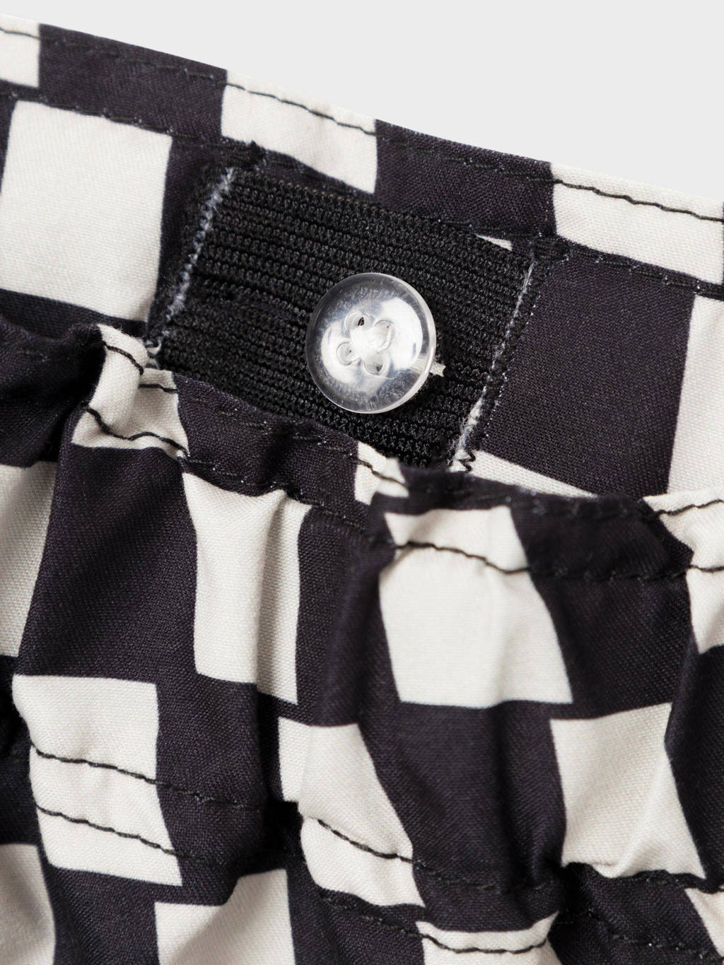 zwemshort NKMZATOON zwart/wit