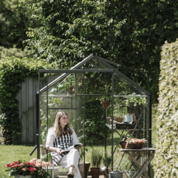 Royal Well Kate III kweekkas aluminium groengrijs 6,0 m²