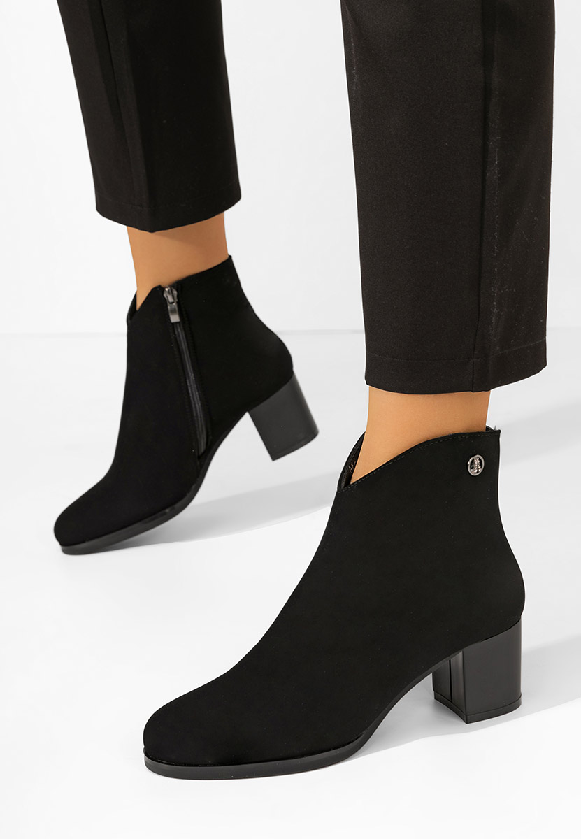 Bottines femme à talon noires Paulene V2