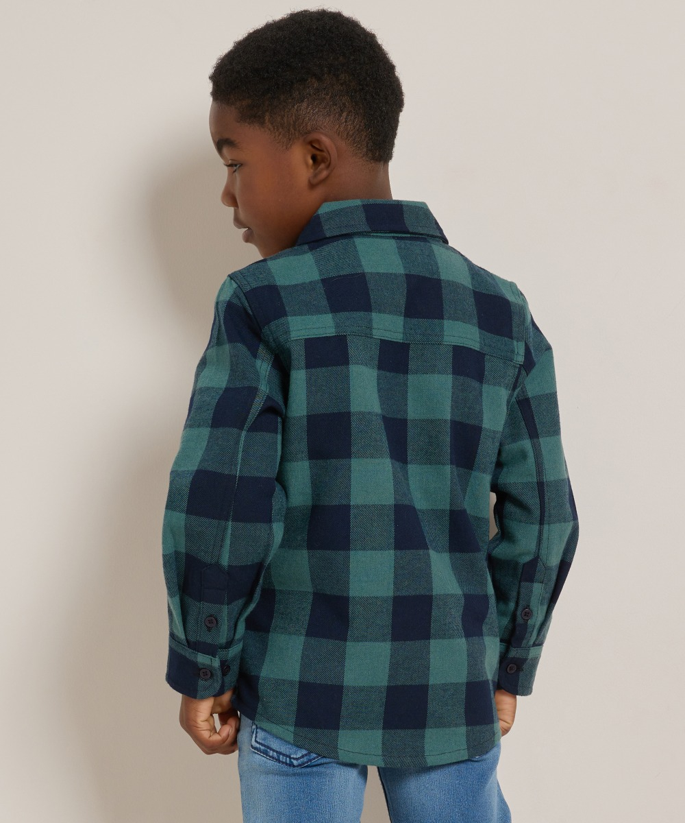 flanel blouse met rits