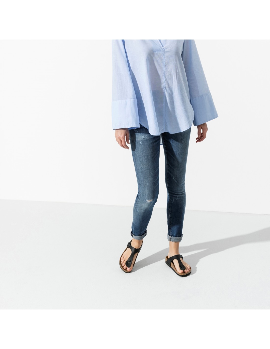 birkenstock Mules Femme Gizeh Bf Black