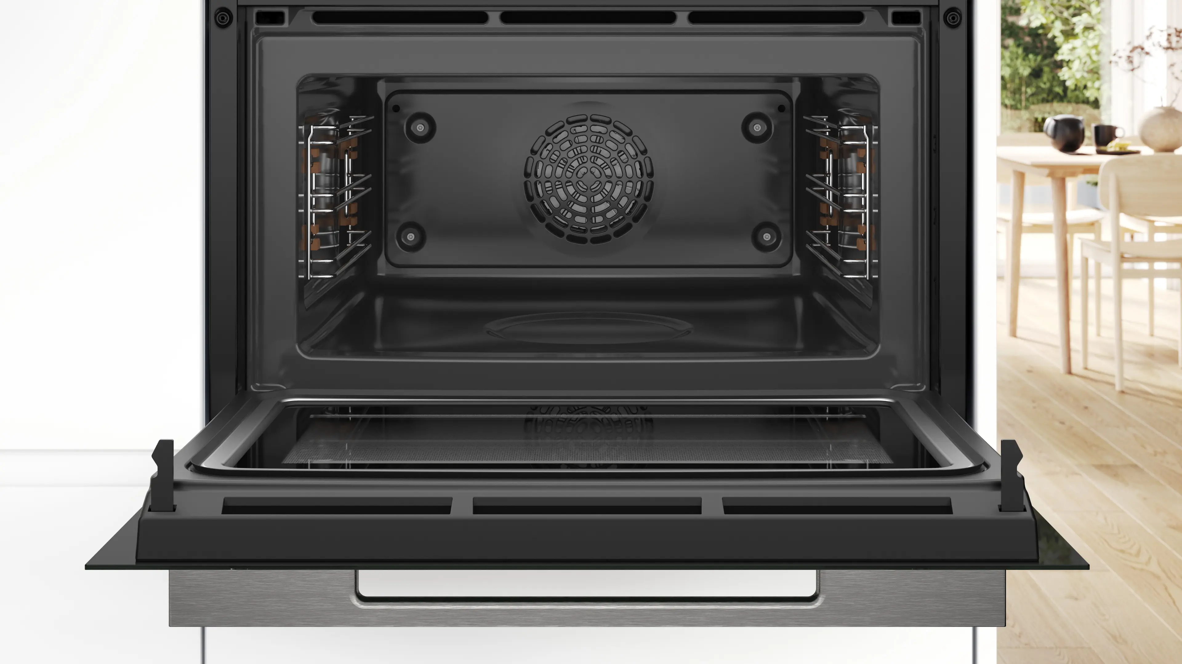 Serie 8 Compacte bakoven met magnetron 60 x 45 cm Zwart