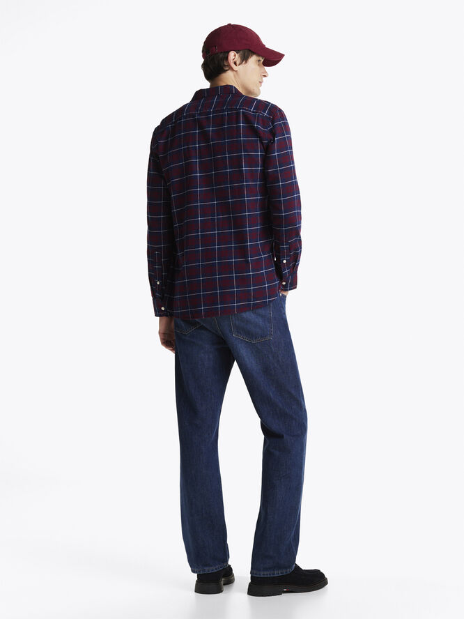 Tommy Hilfiger BRUSHED EASY CHECK RF SHIRT Deep rouge multi check