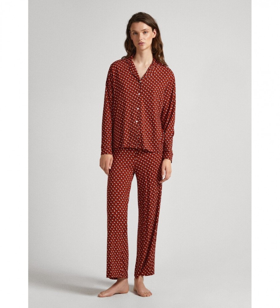 Conjunto de pijama vermelho Pepe Jeans