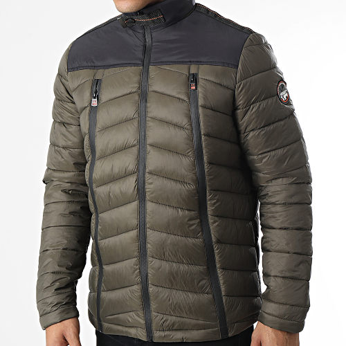 Doudoune Capuche Borelo Vert Kaki
