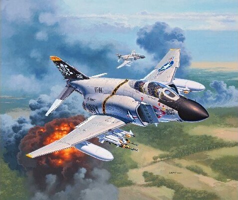 Revell - F-4J Phantom II Modelfly Byggesæt - Level 3 - 03941