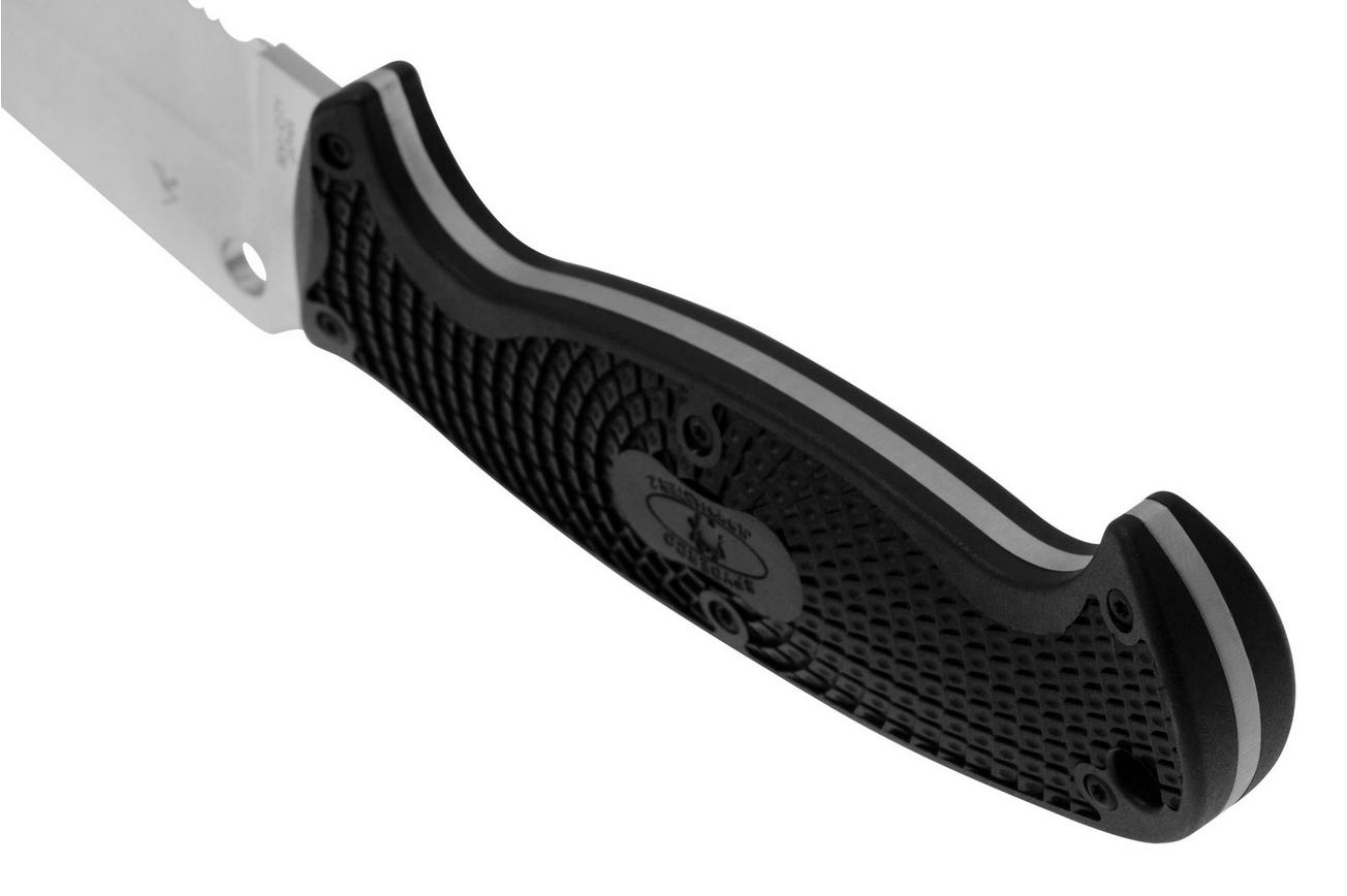 Spyderco Jumpmaster 2.0 H2 FB24SBK2 serrated, vaststaand mes