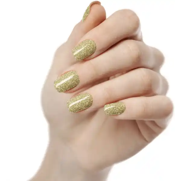UV Gel Strip Glittery Gold