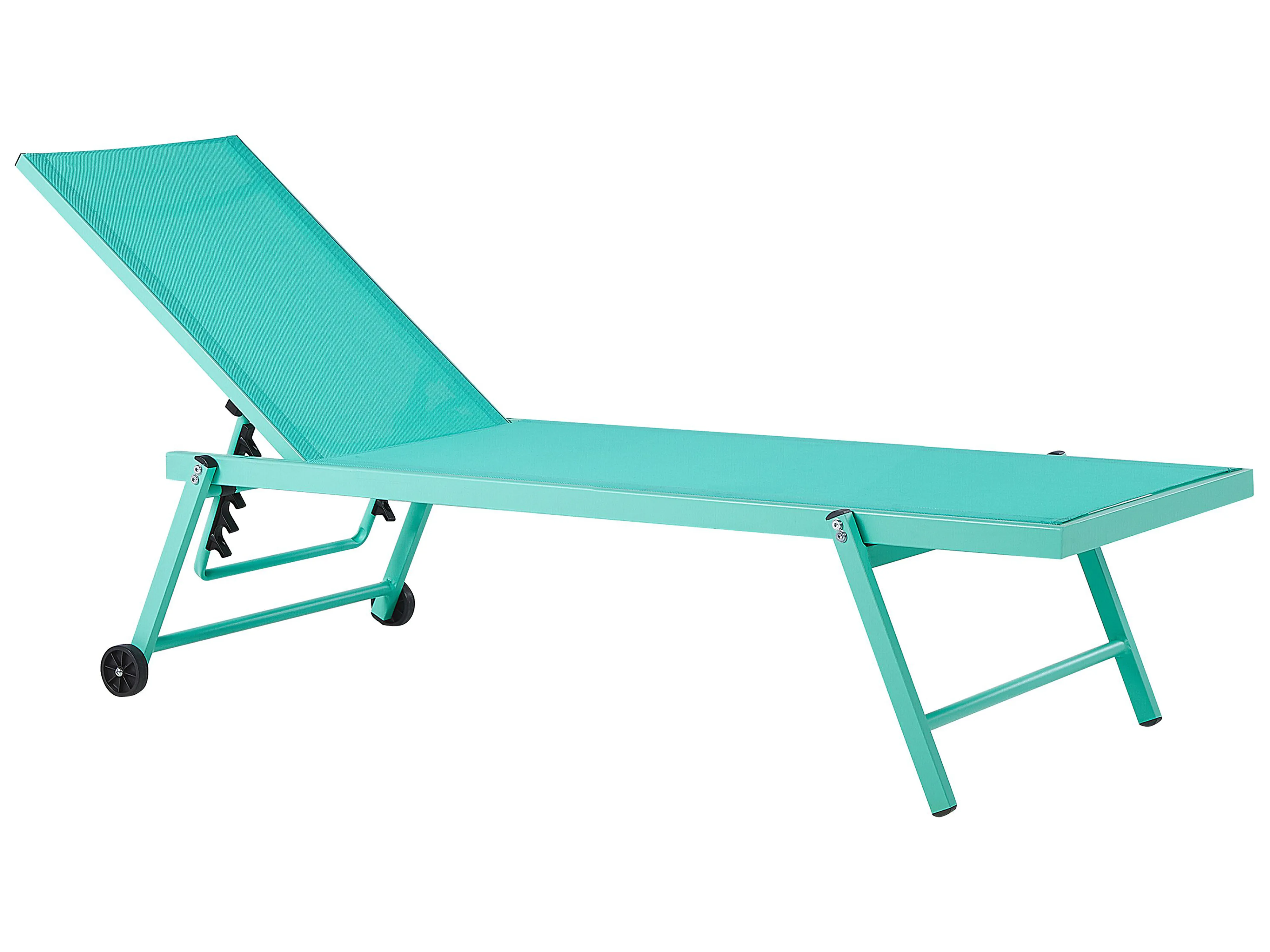 Ligstoel PORTOFINO achteroververstelbaar Metaal Turquoise