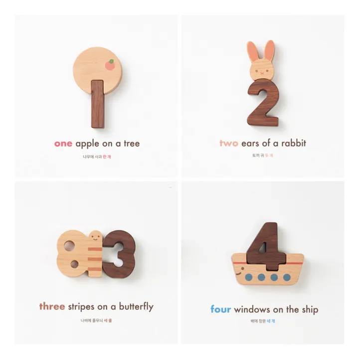 OIOIOOI Blocs chiffres en bois