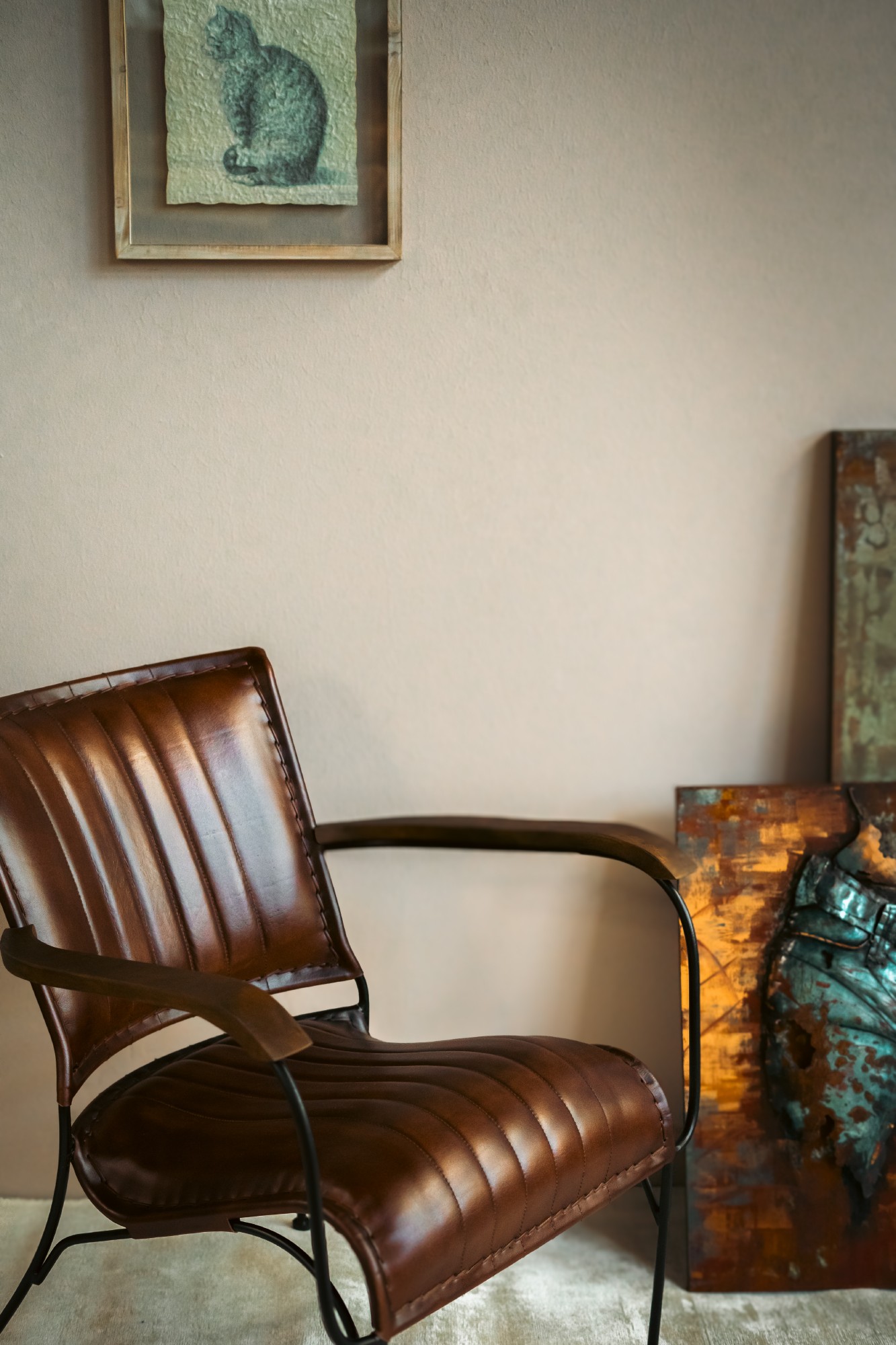 Armsessel 'Florine', braun, B 68 cm, L 76 cm, H 75 cm von fischer's lagerhaus