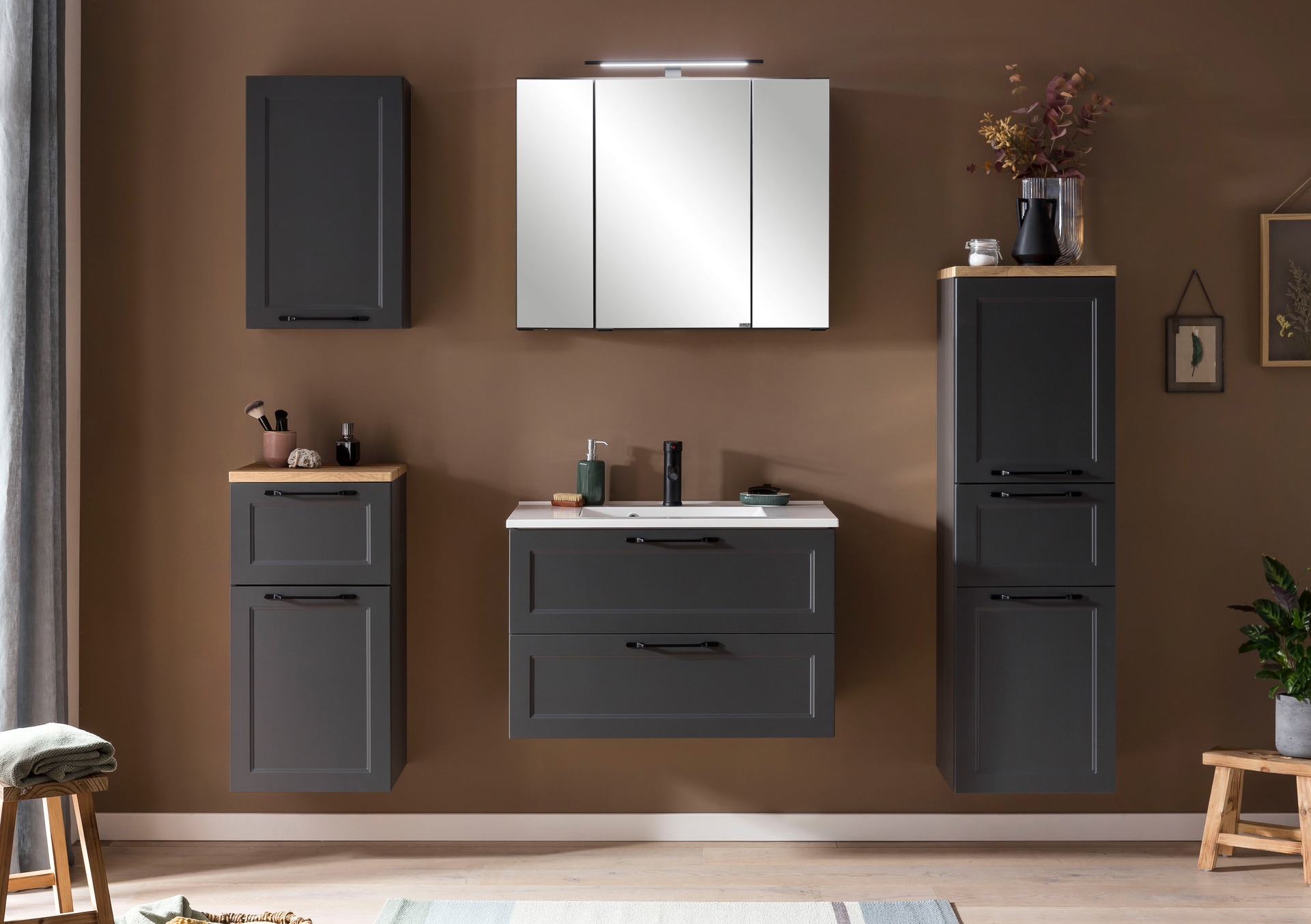 Bad- Unterschrank LÜTTICH grau 40cm