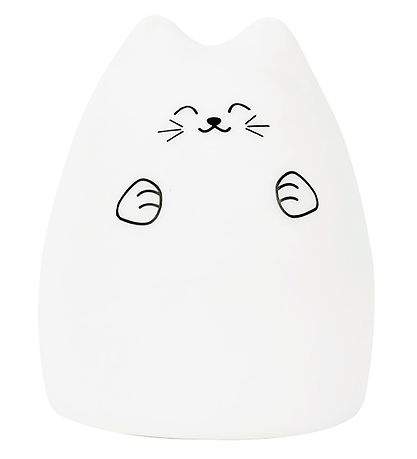 Rabbit & Friends Lampe - 15x11 cm - Katze - Weiß