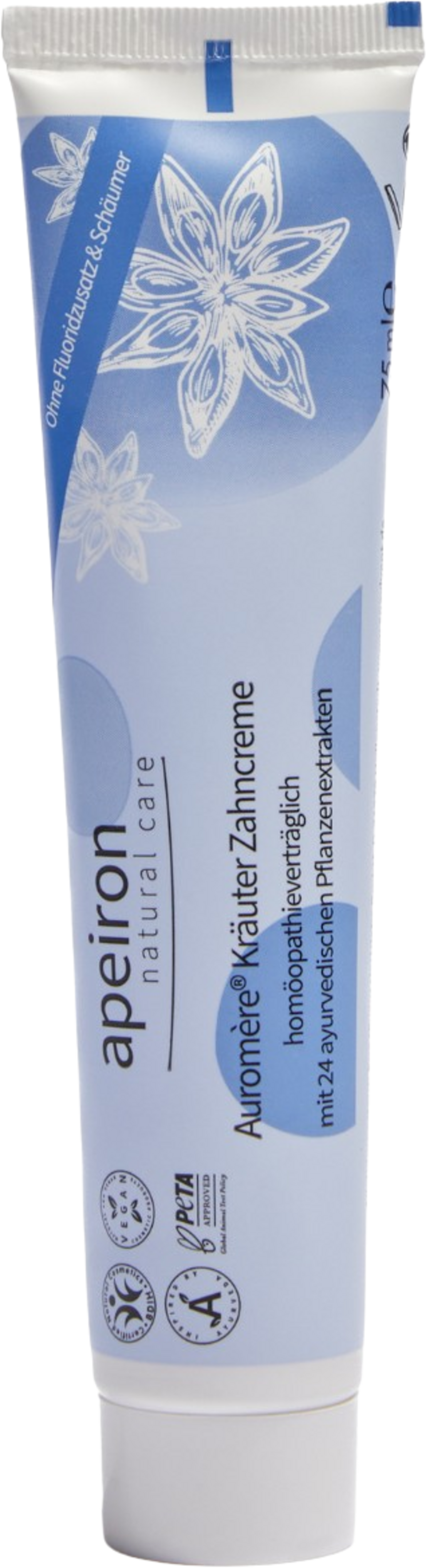 Apeiron  Auromère Kräuter-Zahncreme homöopathieverträglich, 75 ml
