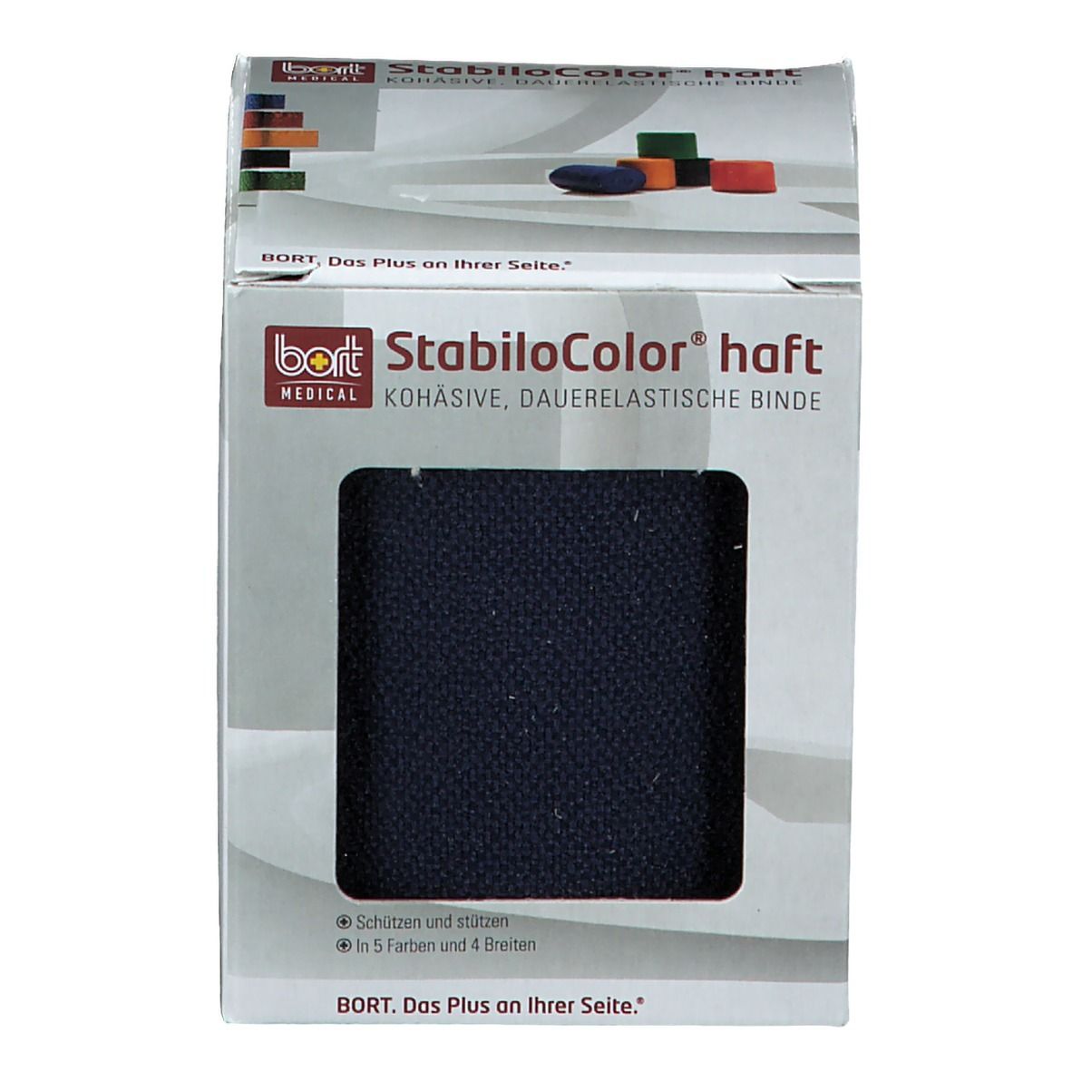 BORT StabiloColor® haft Binde 8 cm blau