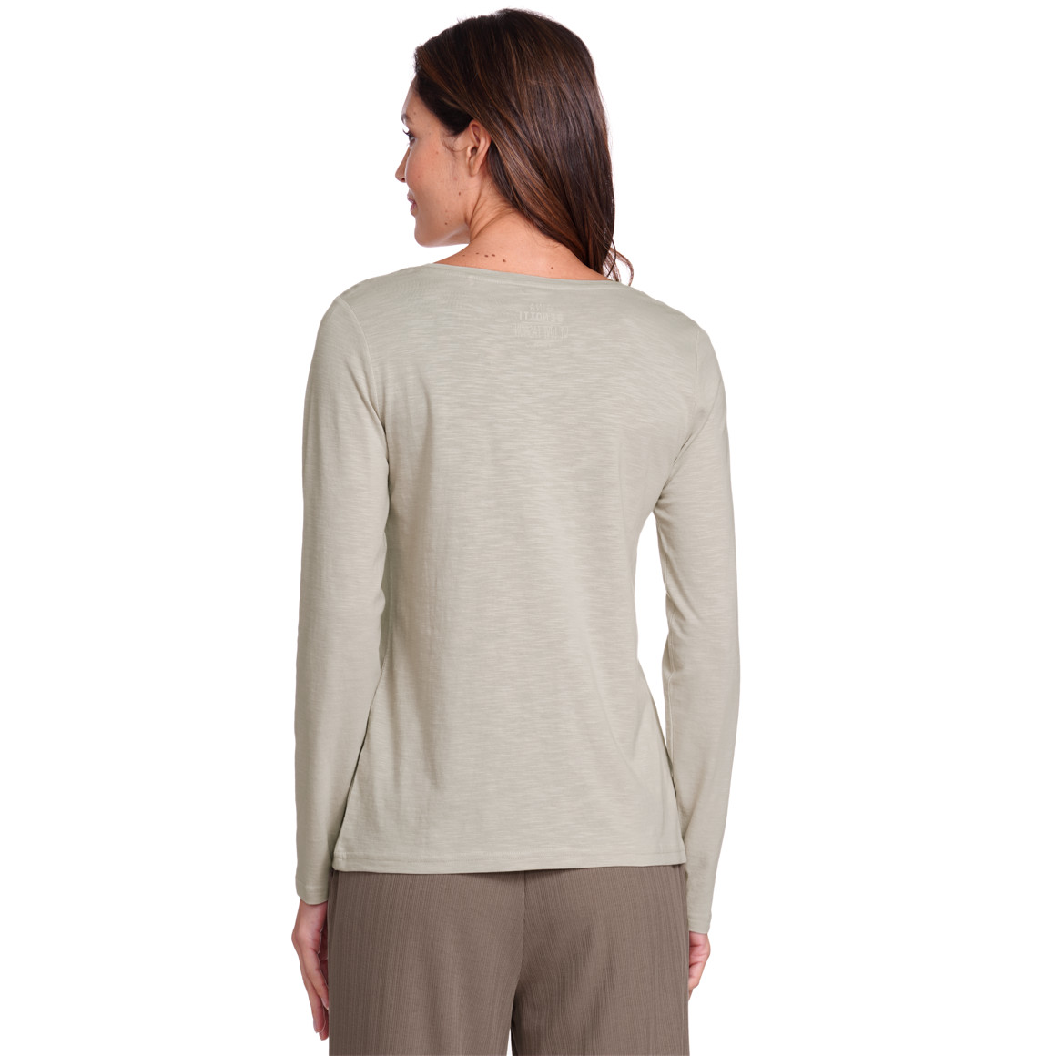Gina Benotti Damen Langarmshirt aus Flammgarn beige