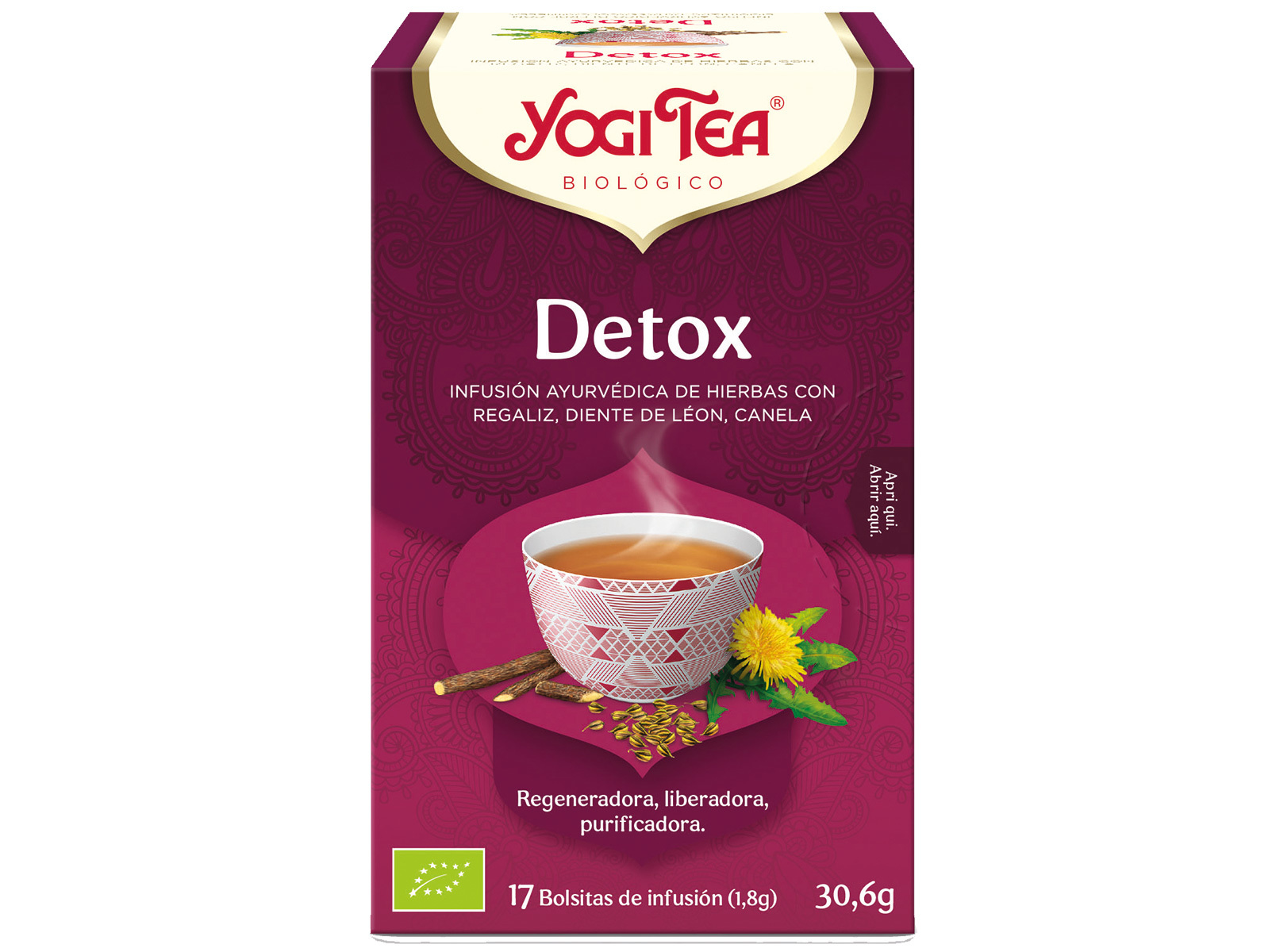 INFUSÃO YOGI TEA DETOX BIO 17 SAQ