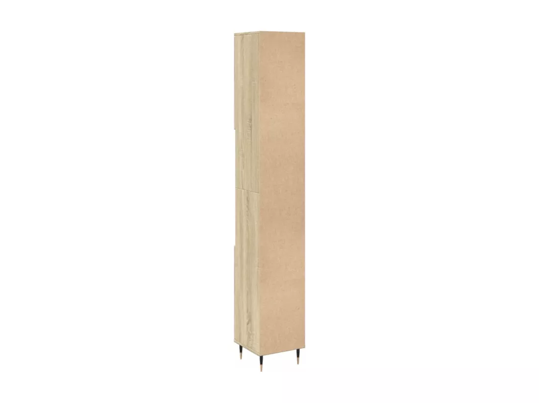 Armoire salle de bain chêne sonoma 30x30x190 cm