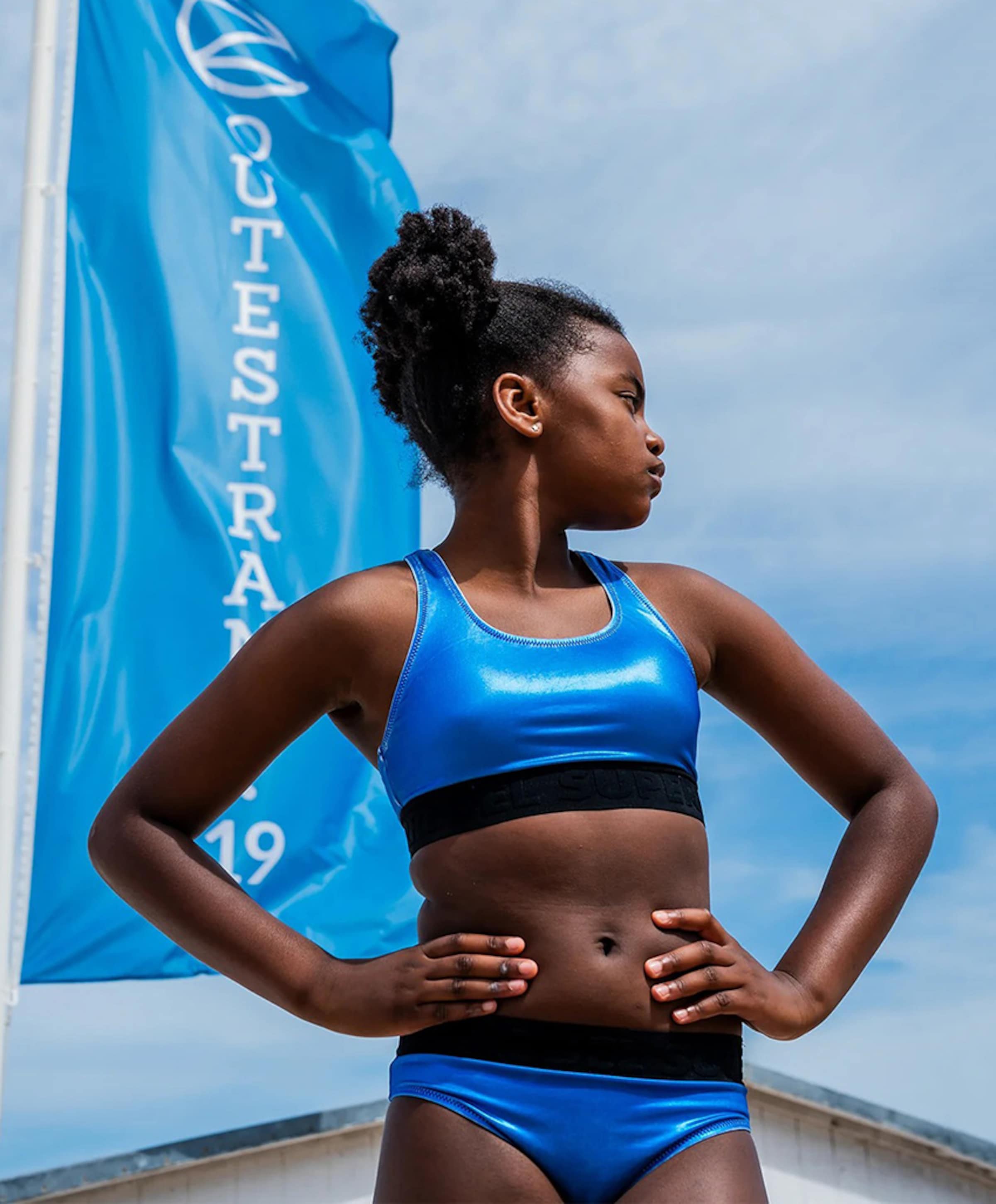 Superrebel Meisjes bikiniset blauw