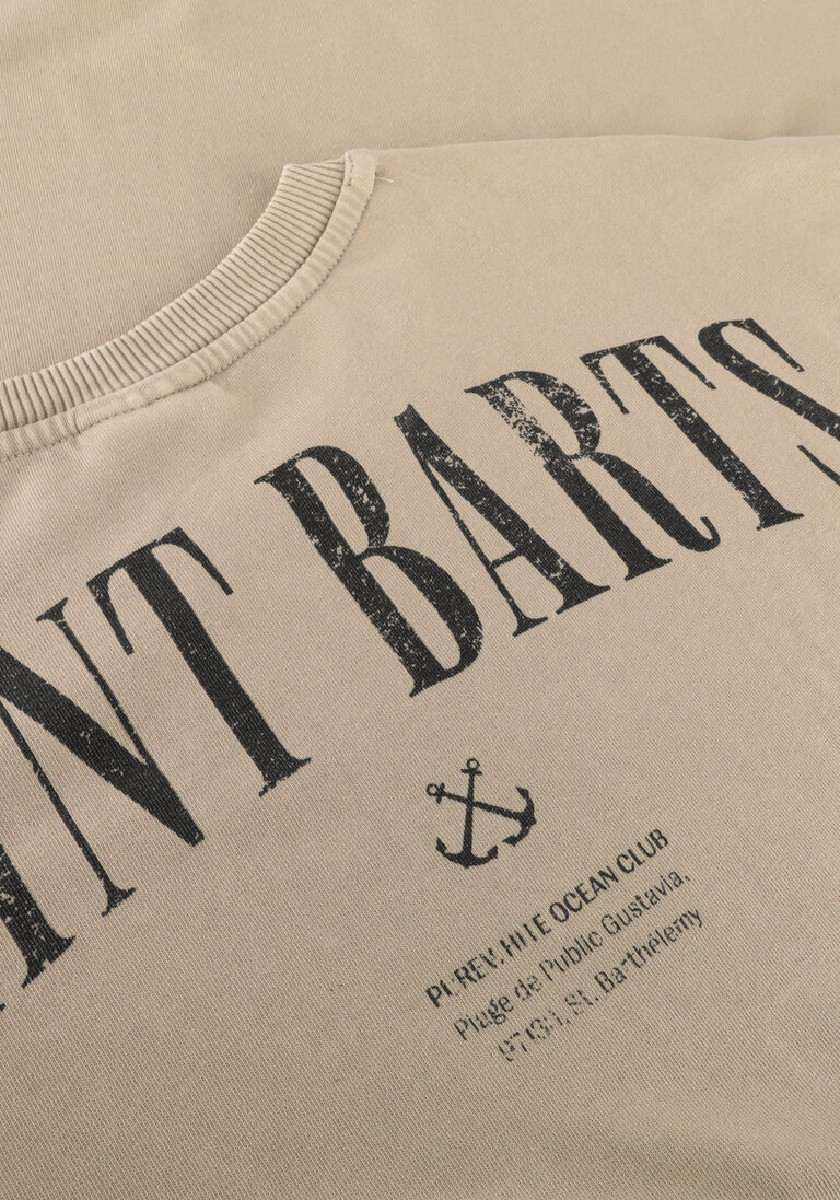 PUREWHITE zand purewhite t-shirt tshirt with small front logo at side and big back print