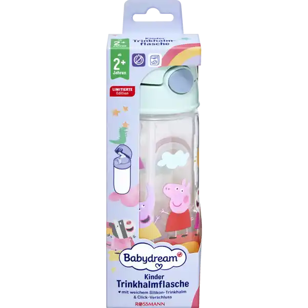 Kinder-Trinkhalmflasche 540 ml Peppa Pig