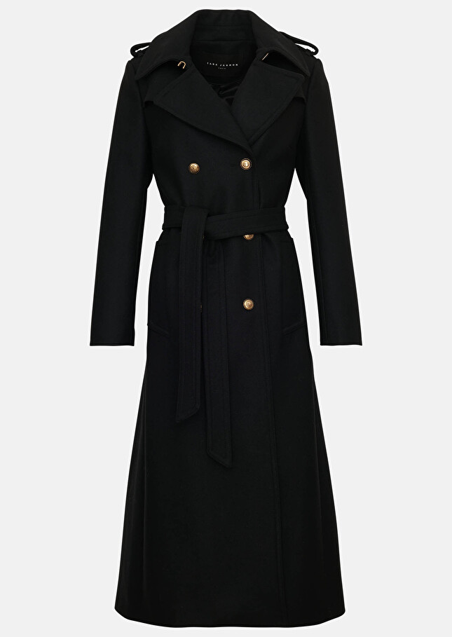 Manteau Maudenoir en velours de laine