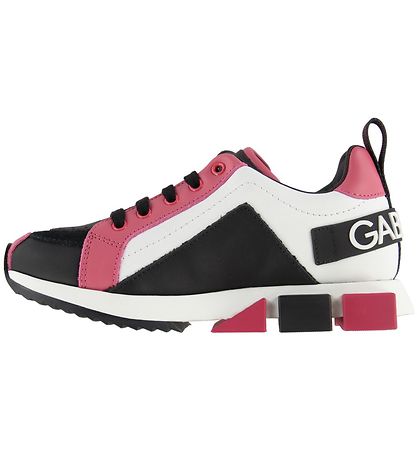 Dolce & Gabbana Sneakers - Lilium - Hvid m. Sort/MørkPink