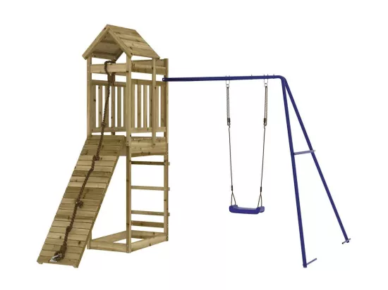 Aire de jeux d'extérieur bois de pin imprégné