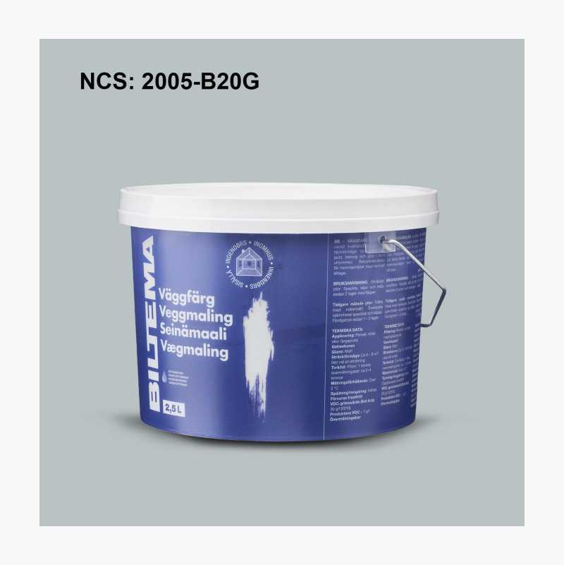 Veggmaling, Dusty blue, 2,5 liter