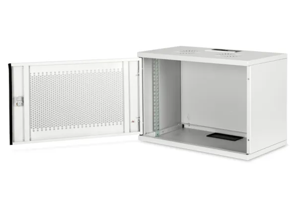 DIGITUS Professional Soho Series DN-19-07U-S-PD - Kabinet - vægmonterbar - grå, RAL 7035 - 7U - 19