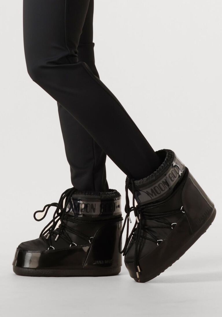 zwarte moon boot snowboots icon low glance