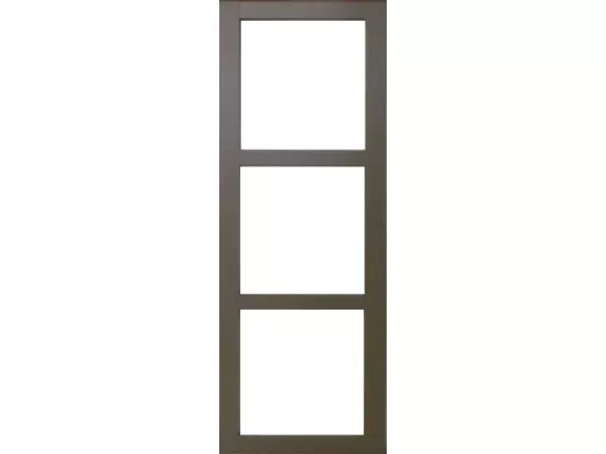 Porte Coulissante Marron Ral7006 Vitrage Transparent H204 X L83 + Rail A Roulette Gd Menuiseries