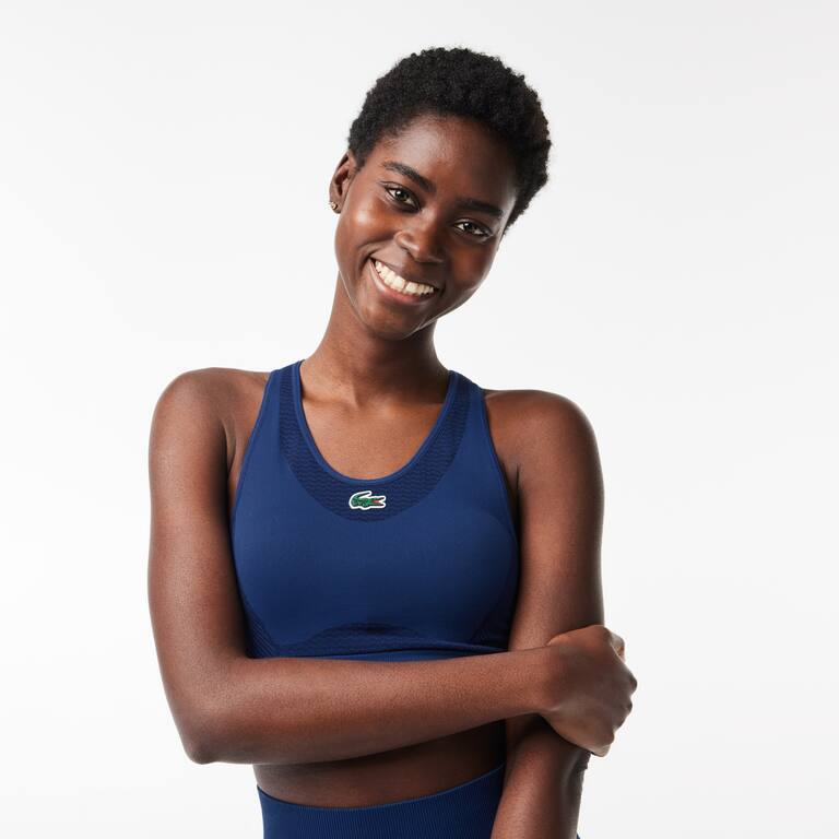 Brassière Lacoste Sport extensible sans couture Brassières & Leggings - Bleu - Lacoste - Femme