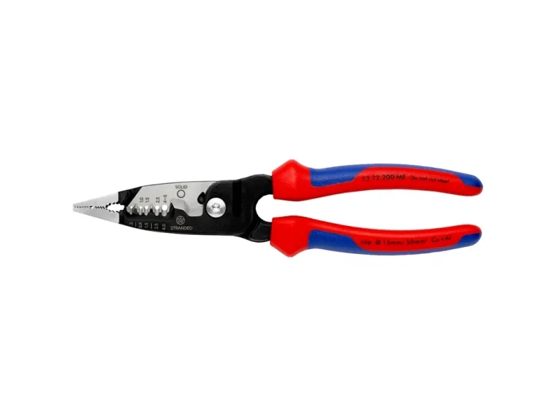 Knipex 13 72 200 ME, 296 g, Sort, Blå, Rød, Rustfrit stål