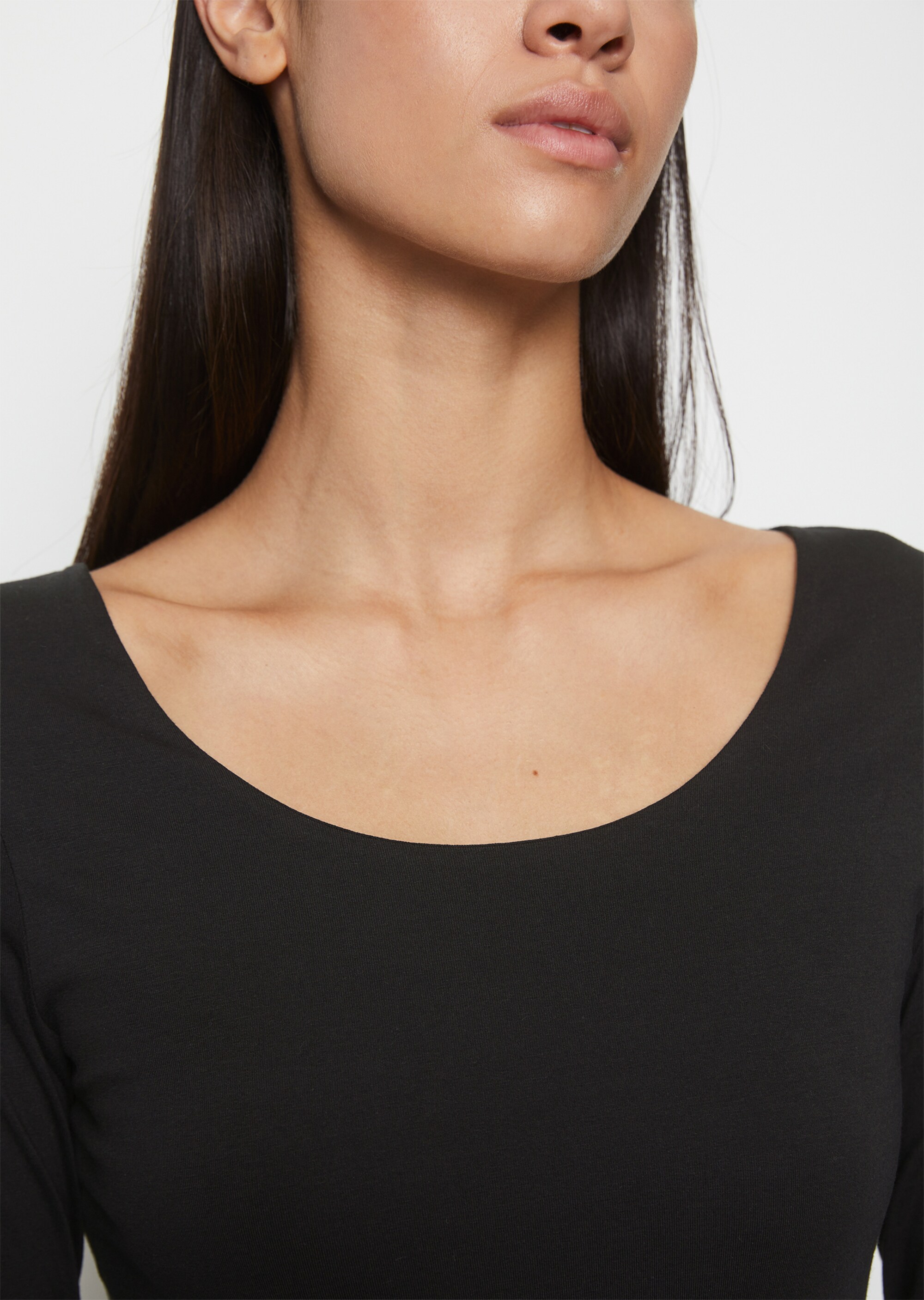 Longsleeve regularaus Stretch-Jersey