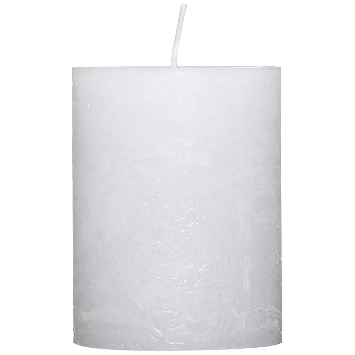 Kerze Rustic weiss