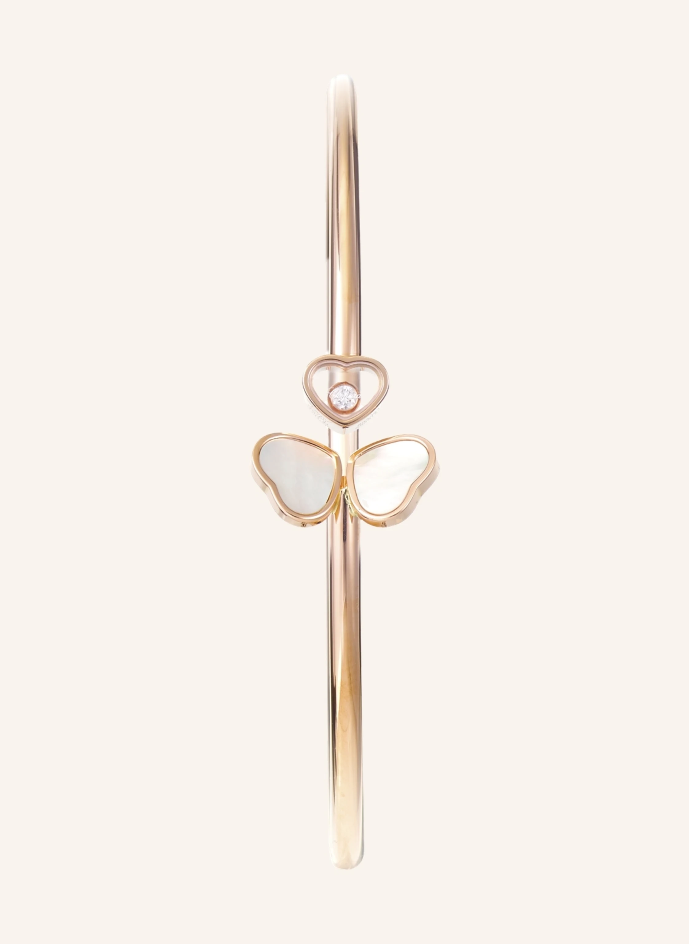Chopard Armreif HAPPY HEARTS WINGS Armreif aus 18 Karat Roségold, Diamanten und Perlmutt